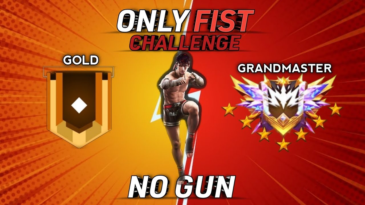 Road To Grandmaster ||Only Fist Challenge||Free Fire #freefiregameplay #roadtograndmaster