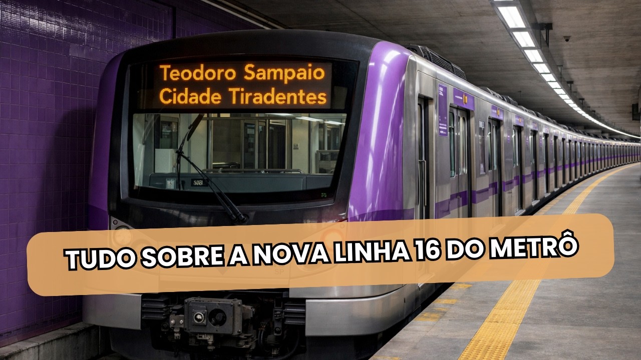 EM QUE PÉ ESTÁ O PROJETO DA LINHA 16-VIOLETA DO METRÔ?