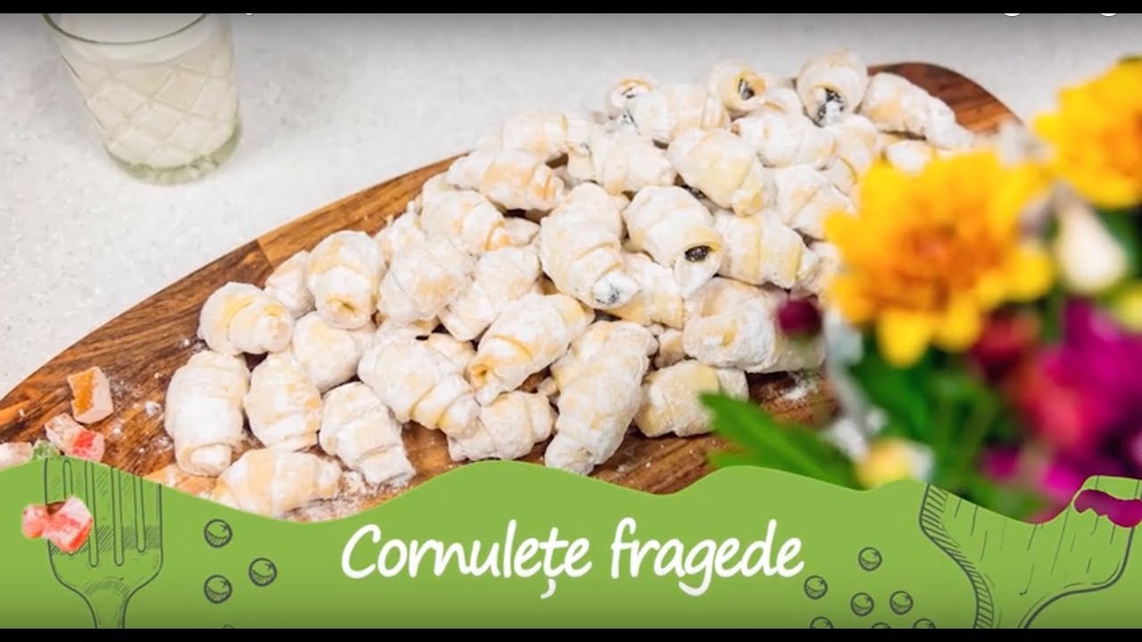 Reteta - Cornulete fragede | Bucataras TV