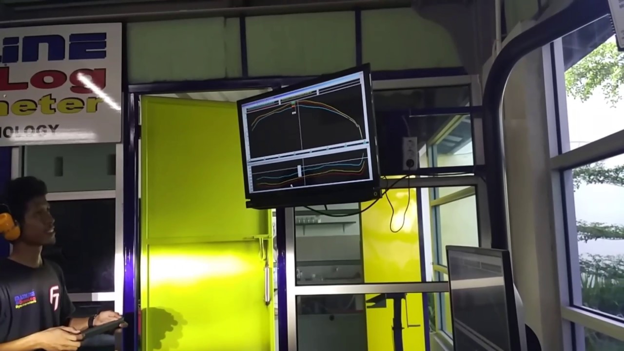 Dyno Run Pro Stock's Harley Davidson Fatboy at Farm Tuning Mainline Dynolog Dynamometer