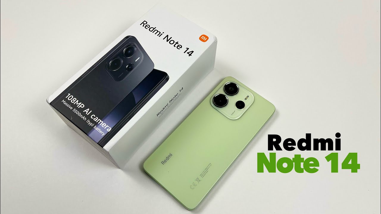 Redmi Note 14 Lime Green - Unboxing & initial setup