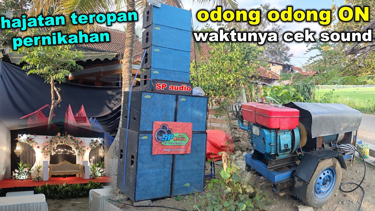 SP audio ON job HAJATAN pernikahan CEK sound horeg tipis tipis
