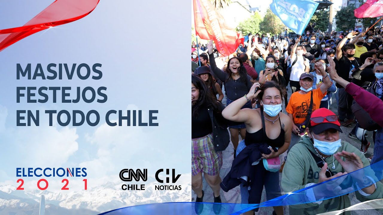 Masivos festejos en todo Chile tras triunfo de Boric en elecciones - CHV Noticias