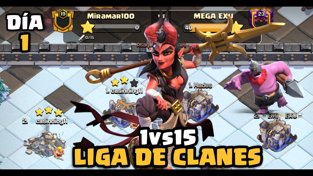 LANCEROS demasiado fuertes en LIGA DE CLANES 💯