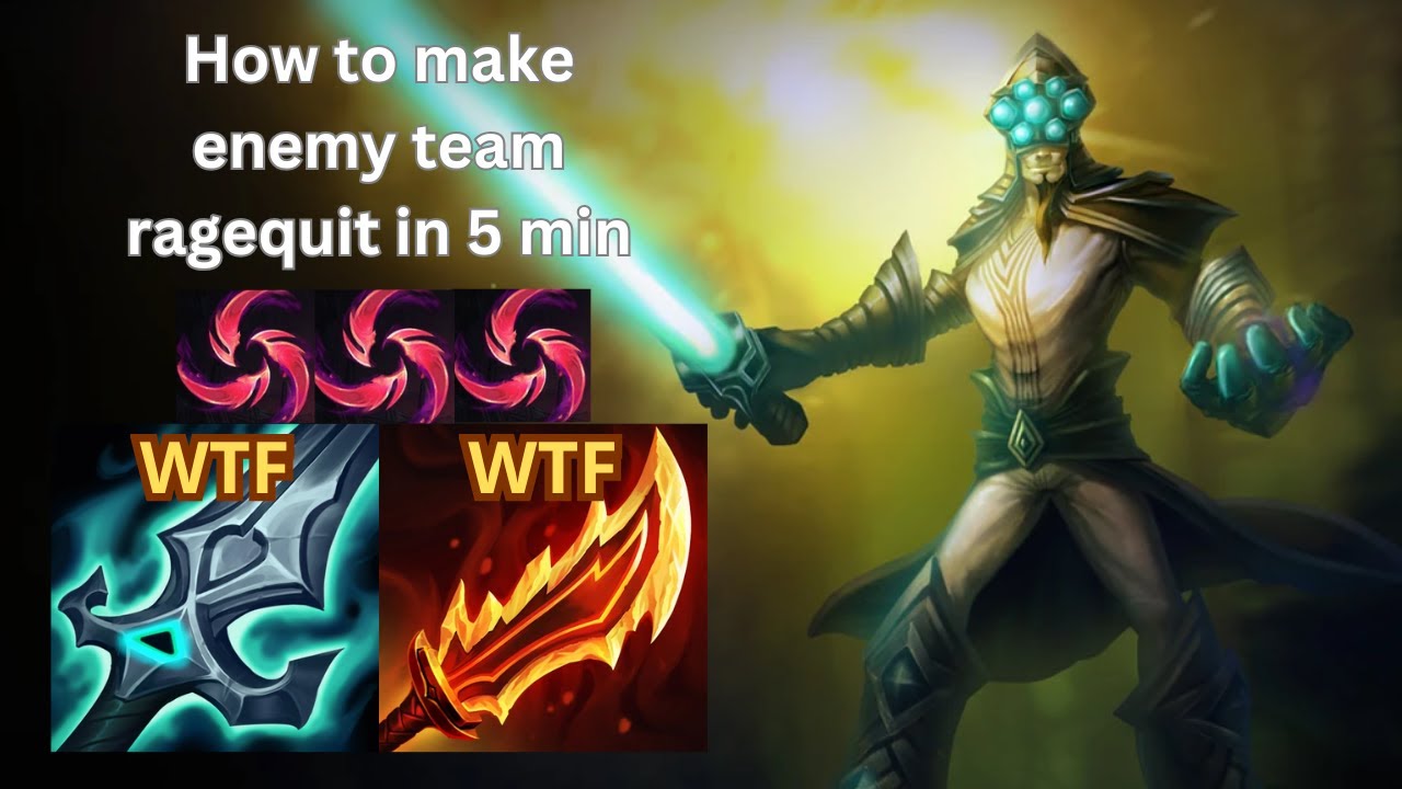 HOW TO MAKE ENEMY TEAM RAGEQUIT IN 5 MINUTES