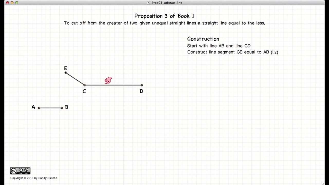 Euclid's Elements Book 1 - Proposition 3