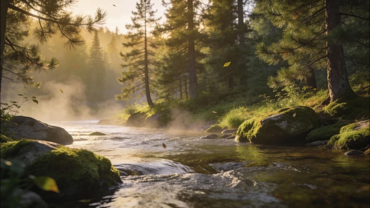 LIVE River Sounds in Forest 🌲 Relaxing Nature Ambience for Sleep, Study & Stress Relief