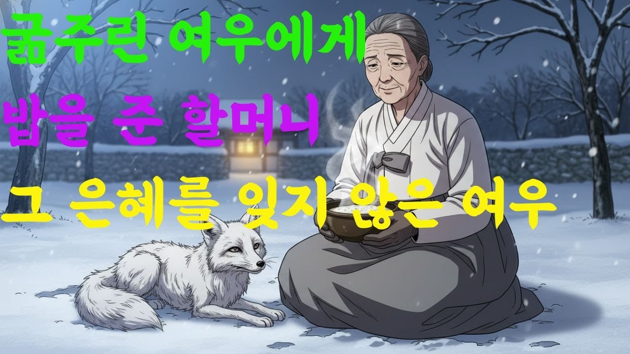 굶주린 여우에게 밥을 준 할머니 그 은혜를 잊지 않은 여우 ㅣ야담ㅣ만담ㅣ옛날이야기ㅣ수면동화ㅣ전설ㅣ사연ㅣ