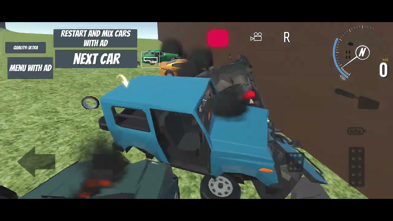 Car crash and smash mobile game