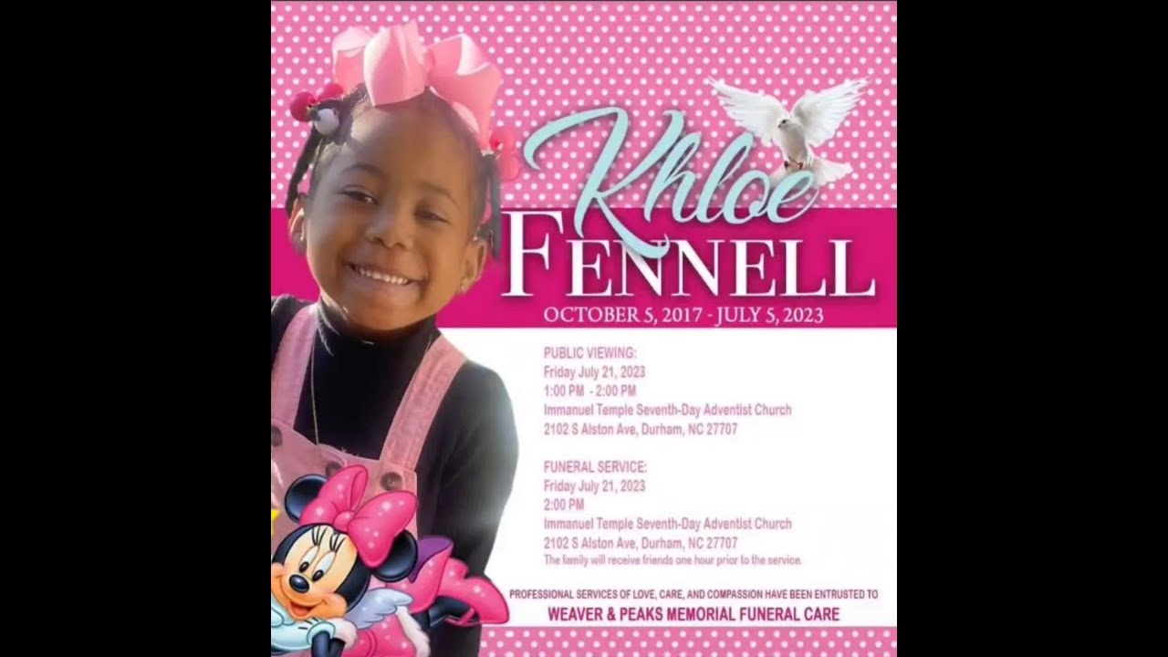 Khloe Fennell Funeral Service - Friday July 21, 2023