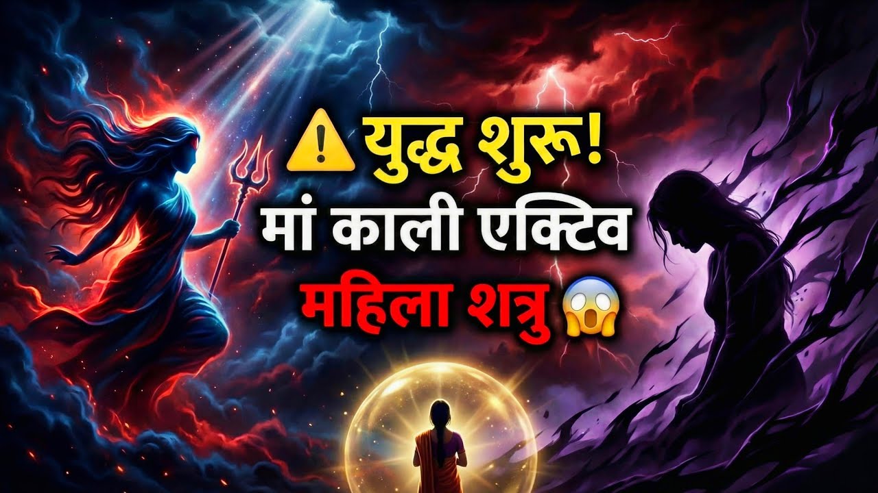⚔️ युद्ध जैसी नकारात्मक ऊर्जा!मां काली की शक्ति एक्टिव | महिला शत्रु से सावधान💯 