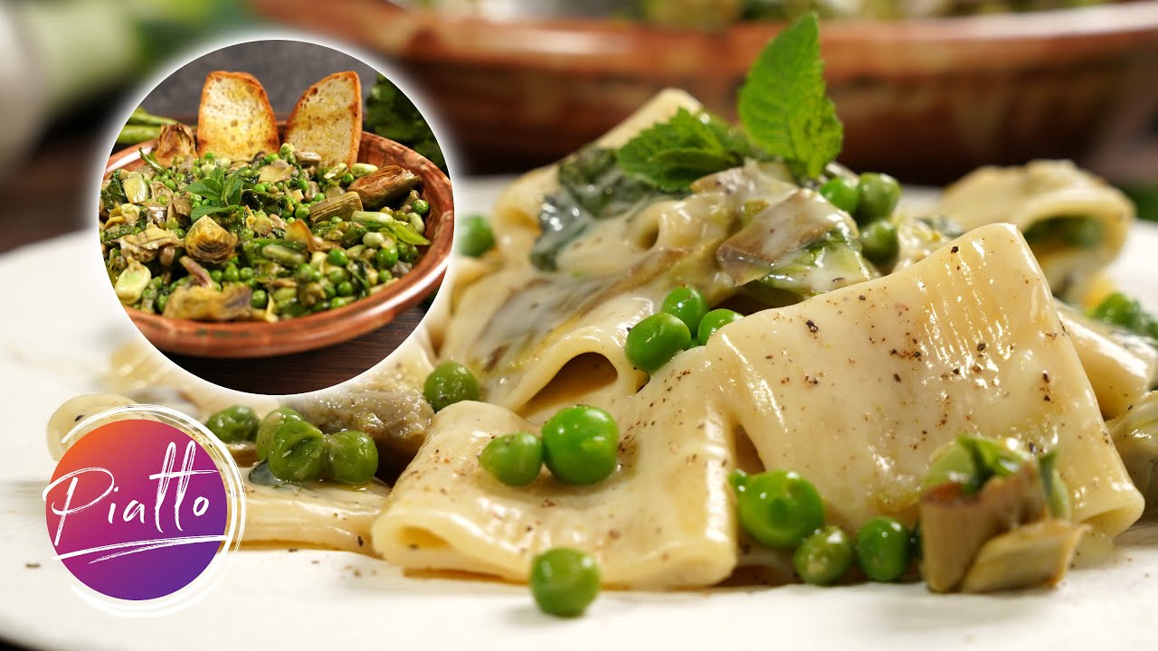 Vignarola Romana 🌿🍝 La Ricetta Tradizionale + Pasta!