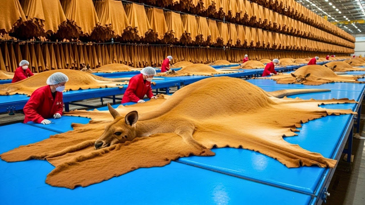 Inside the Kangaroo-Leather Factory: From Farm to Luxury Jacket (Full Process)