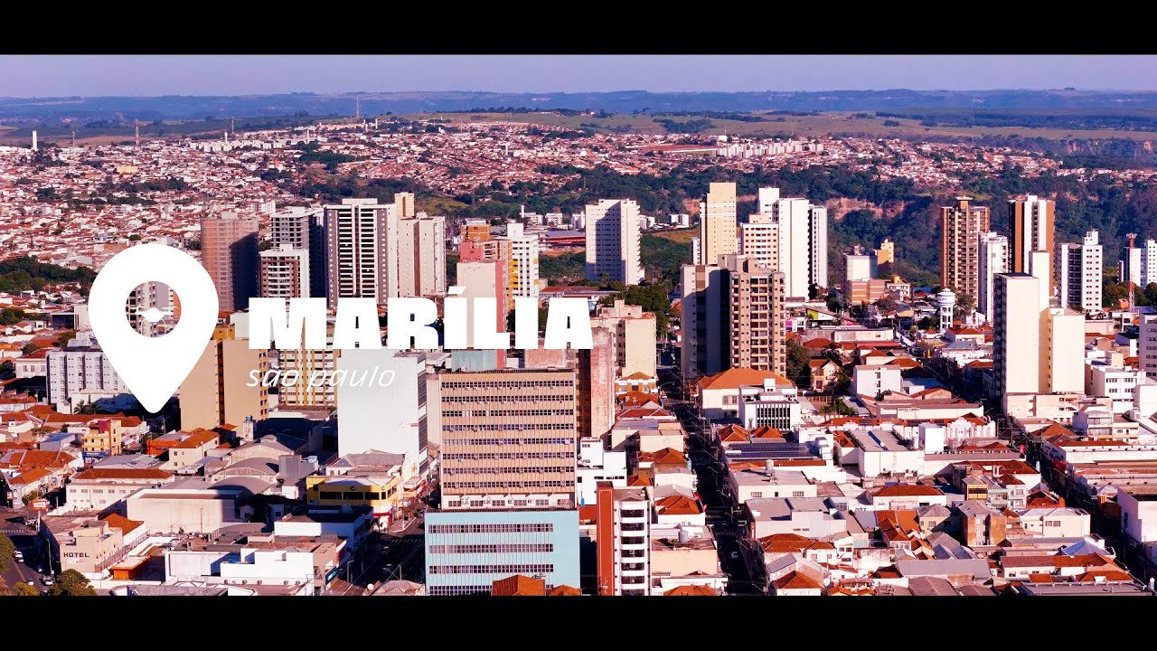 Cidade de Marília/SP visto do céu