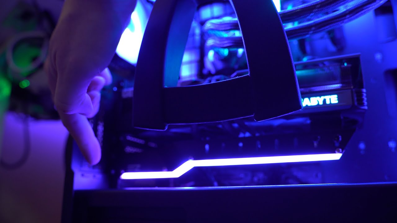 EZDIY LED GPU Holder Review - Fits AMD Radeon and NVIDIA RTX