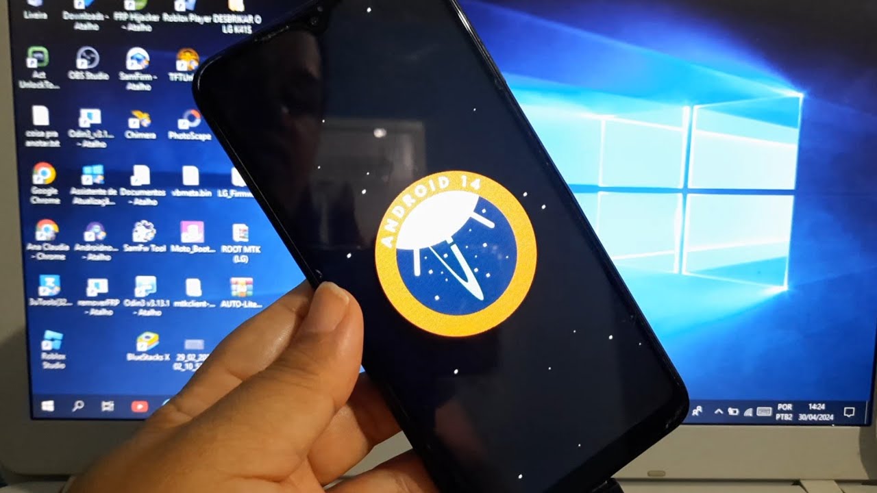 Atualizando Galaxy A10, A20, A20e, A30, A30s, A40 com a CUSTOM ROM PixelOS Android 14 + Root Magisk.