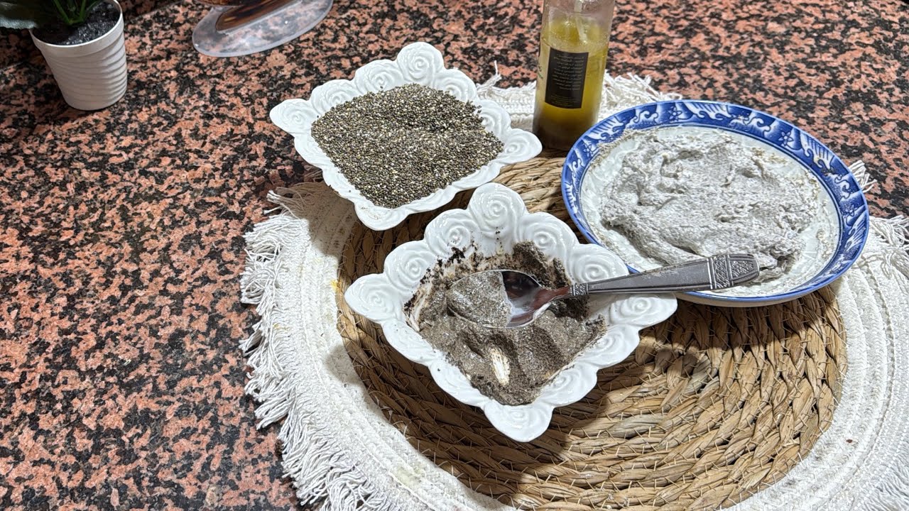 ماسك بذور الشيا للبشرة يرطب بشرتك 🥰🦋🩷