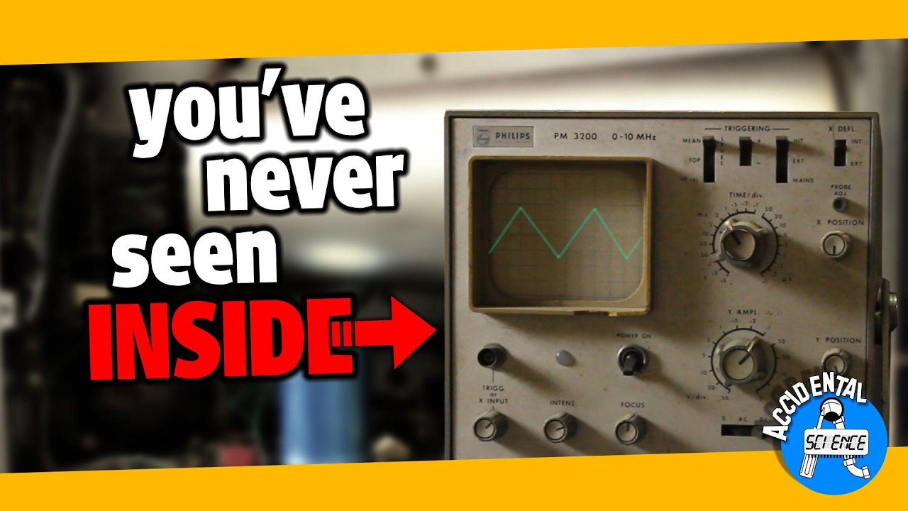 Exploring the inside of an old Philips Oscilloscope