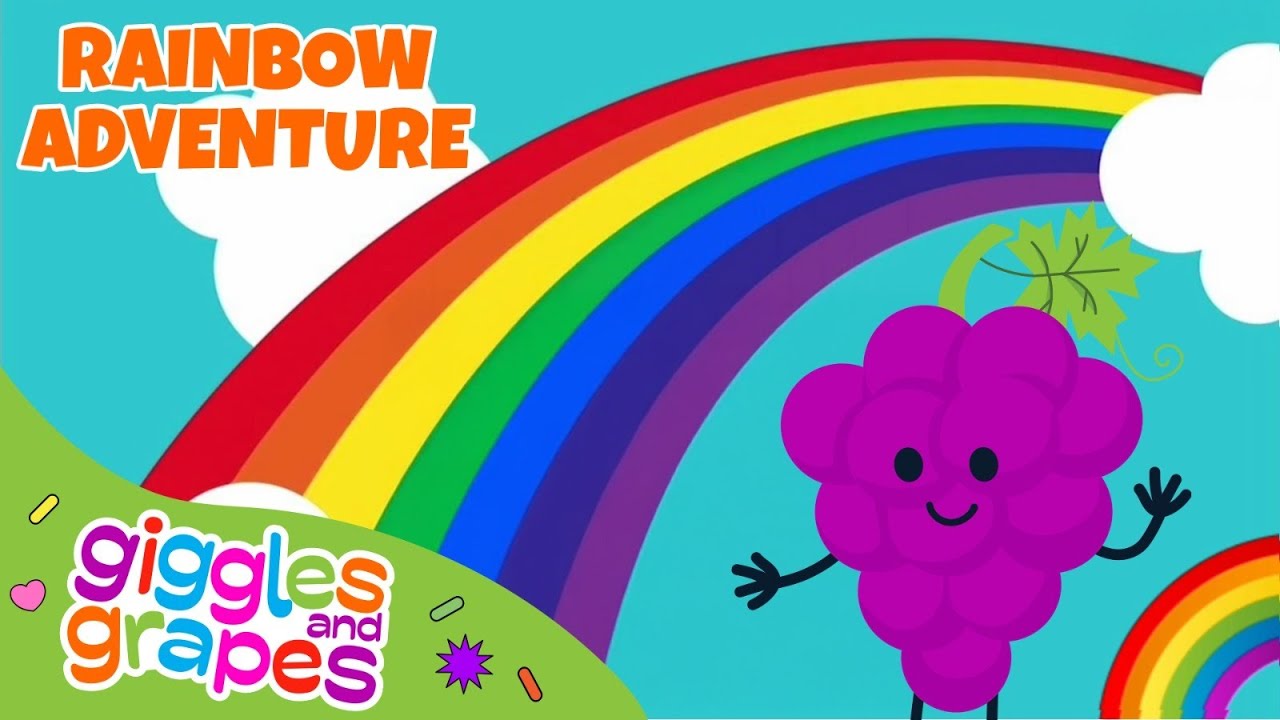 Rainbow Adventure! 🌈 | Fun Learning for Kids | Giggles & Grapes