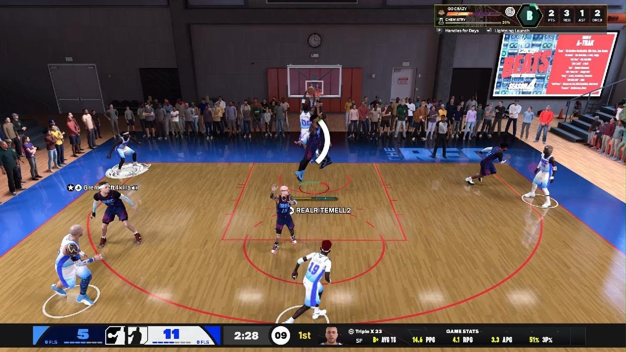 NBA 2K26 random rec Josh Hart type game