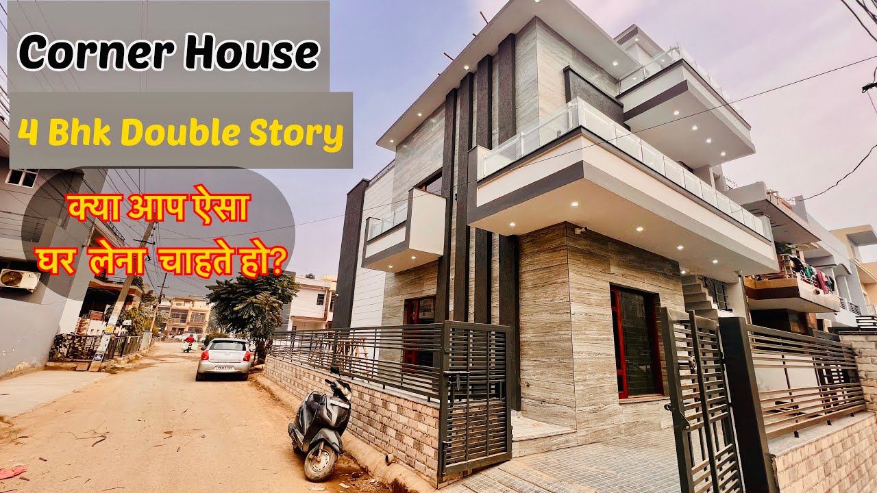 2 Side Open Corner House | 4 Bhk Double Storey | क्या आप ऐसा घर देख रहे थे?4 bhk House tour.