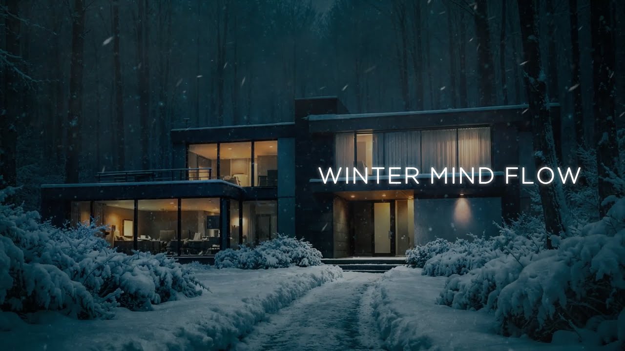 Serene Winter Ambience | Relaxing Music with Snowfall For Study & Concentration