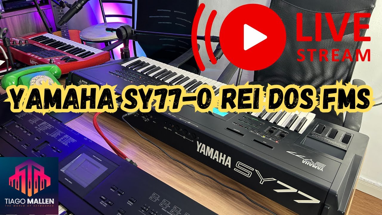 LIVE YAMAHA SY77 COM TIAGO MALLEN (A LENDA DO FM). #tecladista