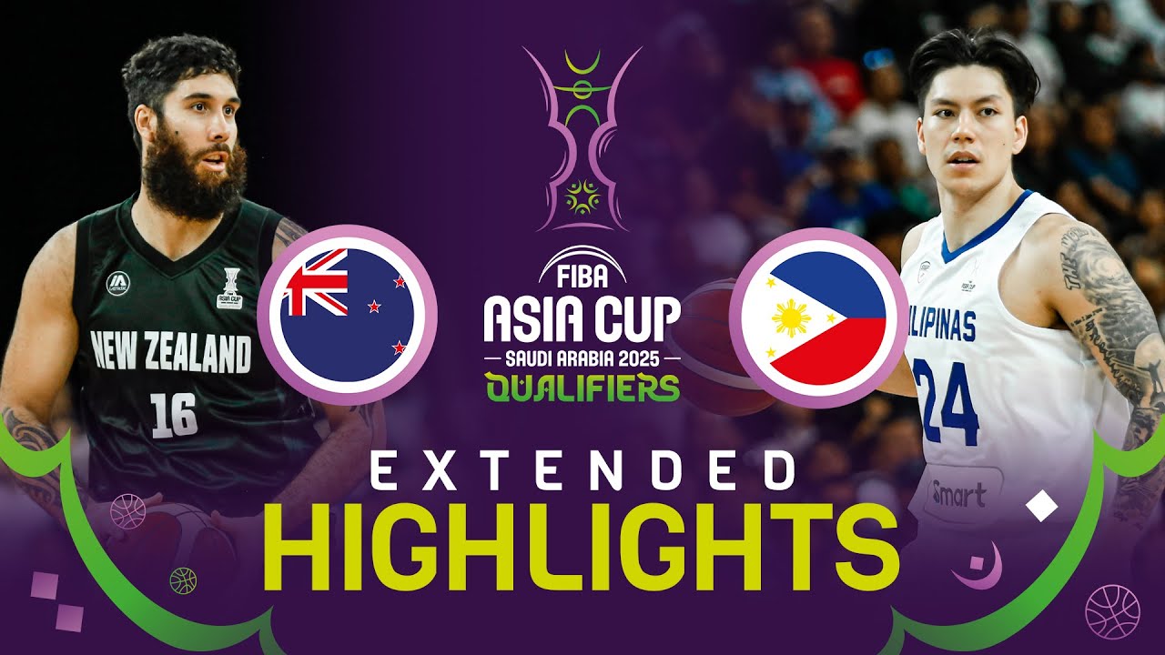 New Zealand 🇳🇿 v Philippines 🇵🇭 | Extended Highlights | FIBA Asia Cup 2025 Qualifiers