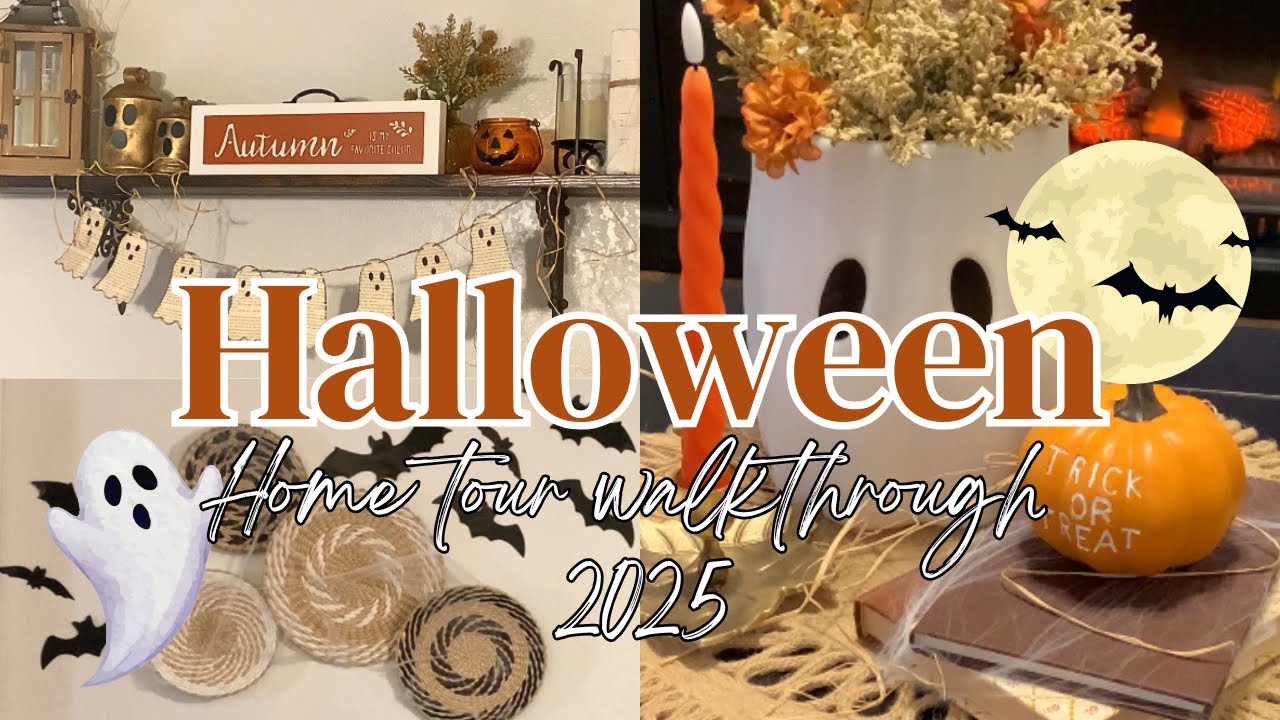 🎃 2025 Halloween walkthrough| Home tour| Halloween decor| Decorate with me 