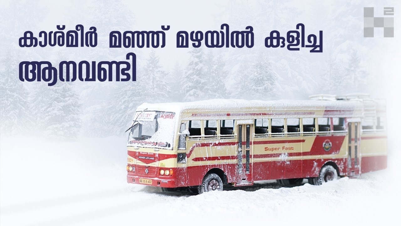 KSRTC Bus From Trivandrum to Kashmir | Aanavandi | Miniature Photography
