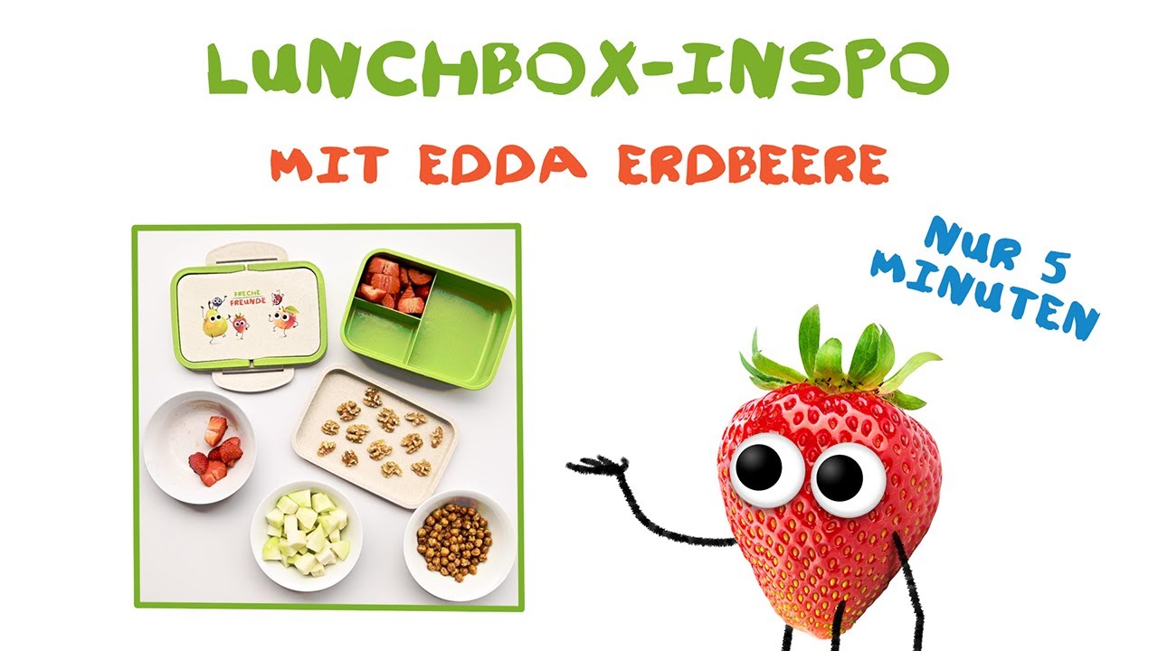 #FrecheSnackbox | einfache Brotdosen-Ideen | mit Edda Erdbeere 🍓 | Freche Freunde