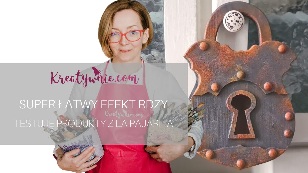 Efekt rdzy na pudełku - farby La Pajarita