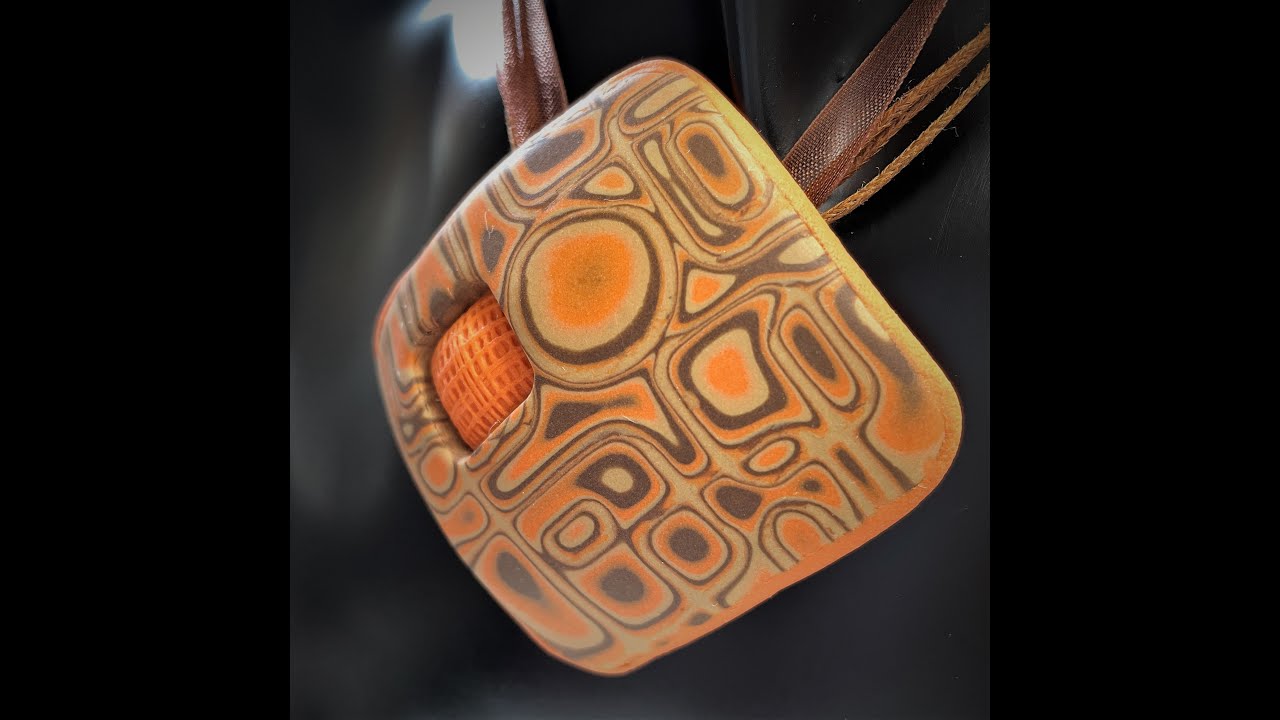 Veneer Style Mokume Gane Pendant