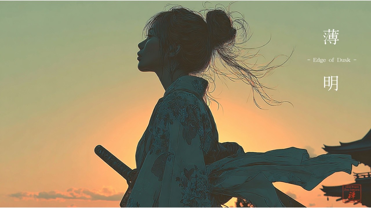 Zen Samurai Meditation Music – Edge of Dusk | Japanese Shakuhachi & Koto Instrumental