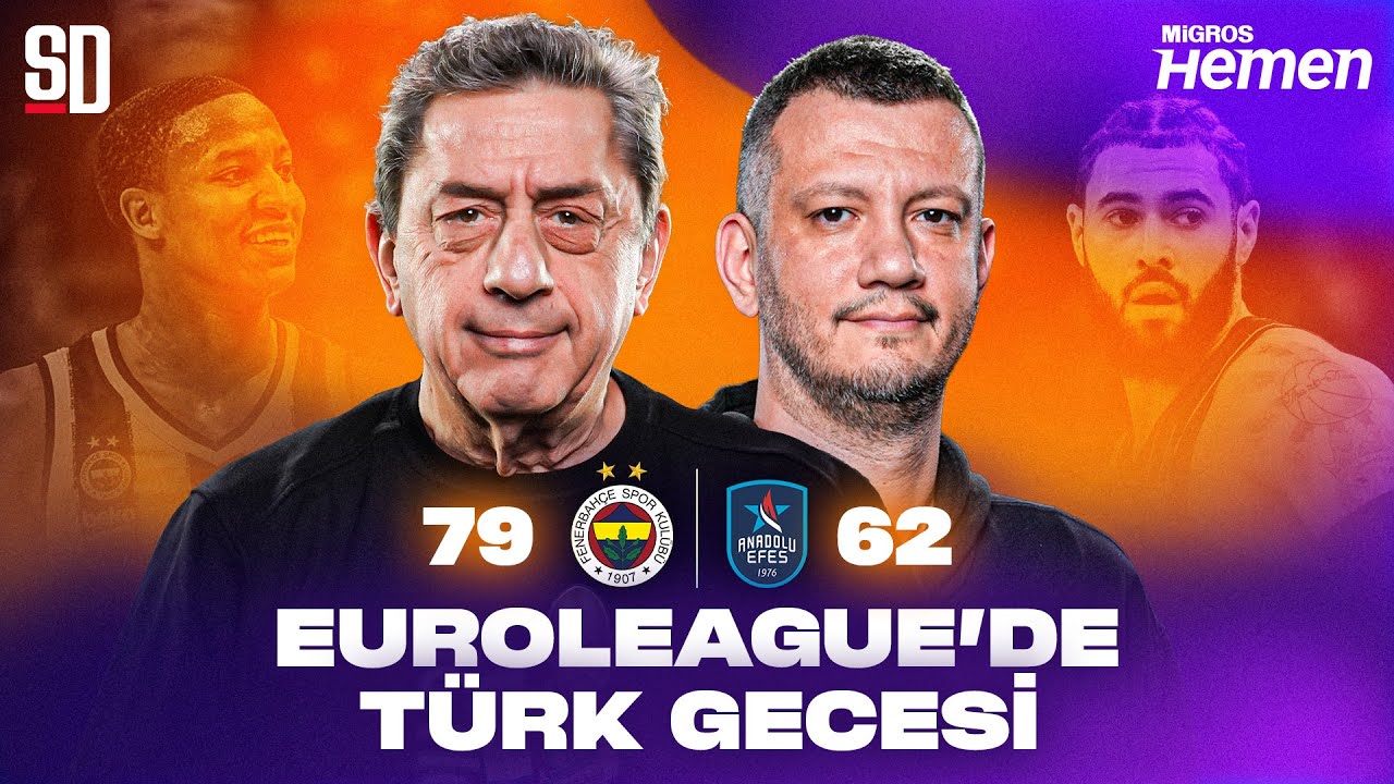 DERBİDE KAZANAN FENERBAHÇE| Fenerbahçe Beko 79 - 62 Anadolu Efes MAÇ SONU CANLI | Euroleague