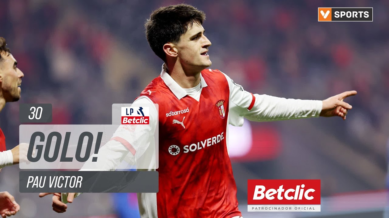 Golo Pau Victor: Braga (3)-0 Alverca (Liga 25/26 #19)