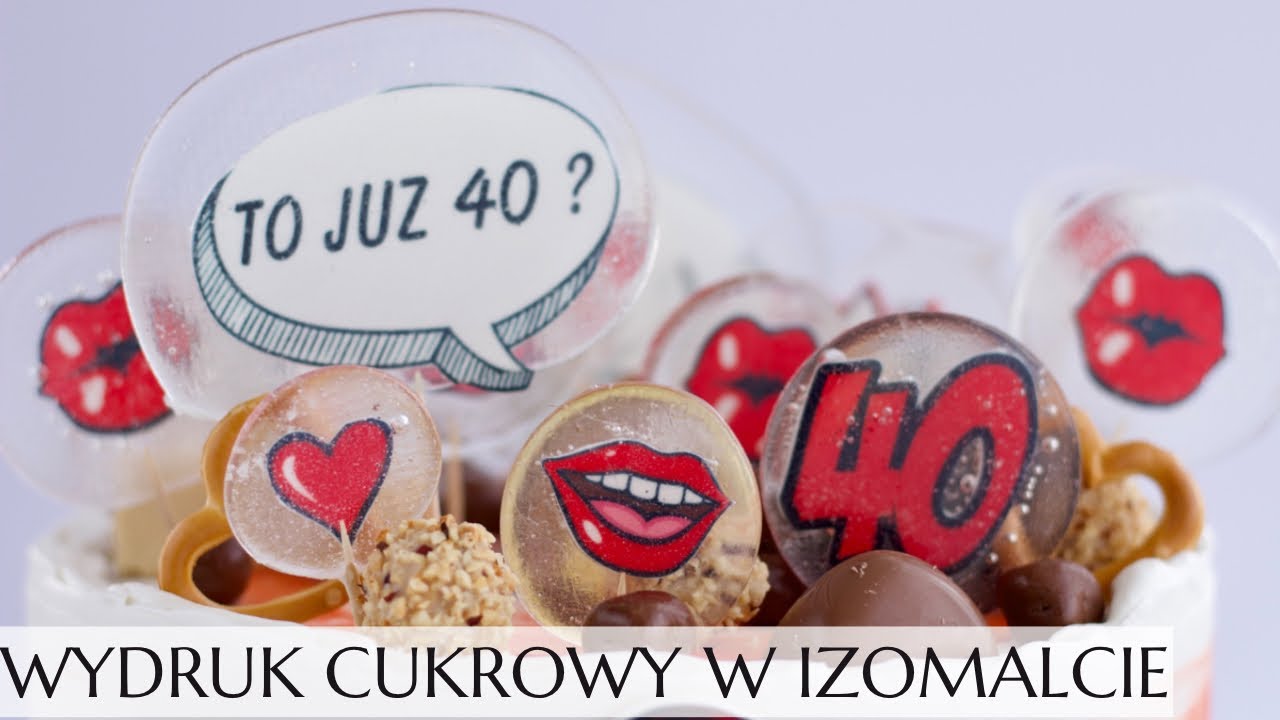 Wydruk cukrowy w izomalcie. Jak zrobić efektowne dekoracje z izomaltu