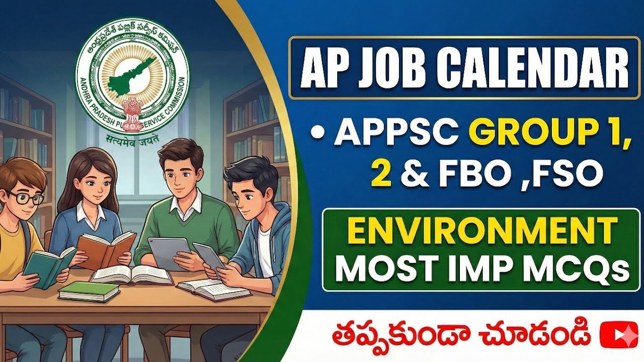 APPSC GROUP 2,1& FBO , FSO - Environment imp mcqs #apjobcalendar #fbo #apgroup2