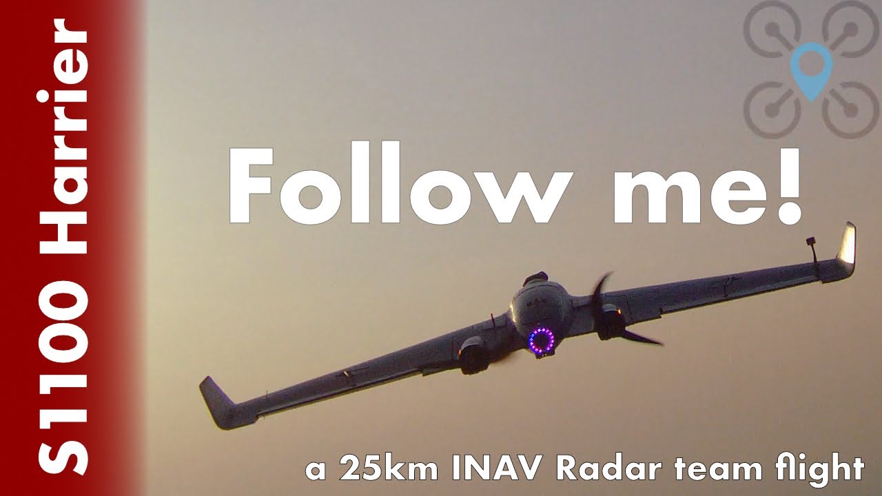 Albabird team flight with INAV Radar 3.0.1 | Reptile Harrier S1100 EP:34
