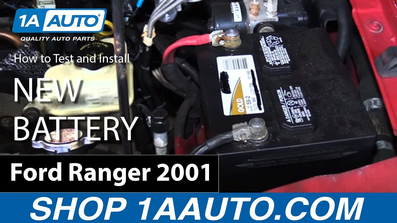 How to Test Battery Voltage and Replace Install New Battery 98-12 Ford Ranger