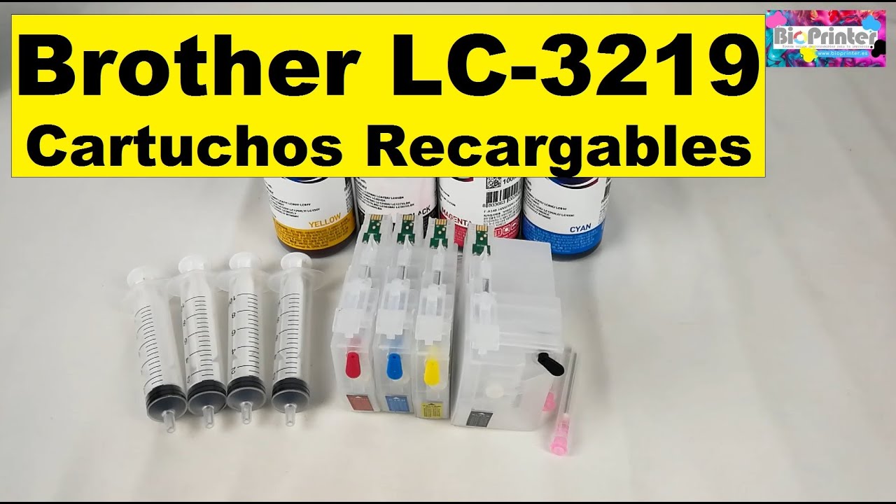 CARTUCHOS RECARGABLES BROTHER LC3219 EN MFC-J5330DW, MFC-J5730DW, MFC-J6530DW, MFC-J6930DW LC-3219