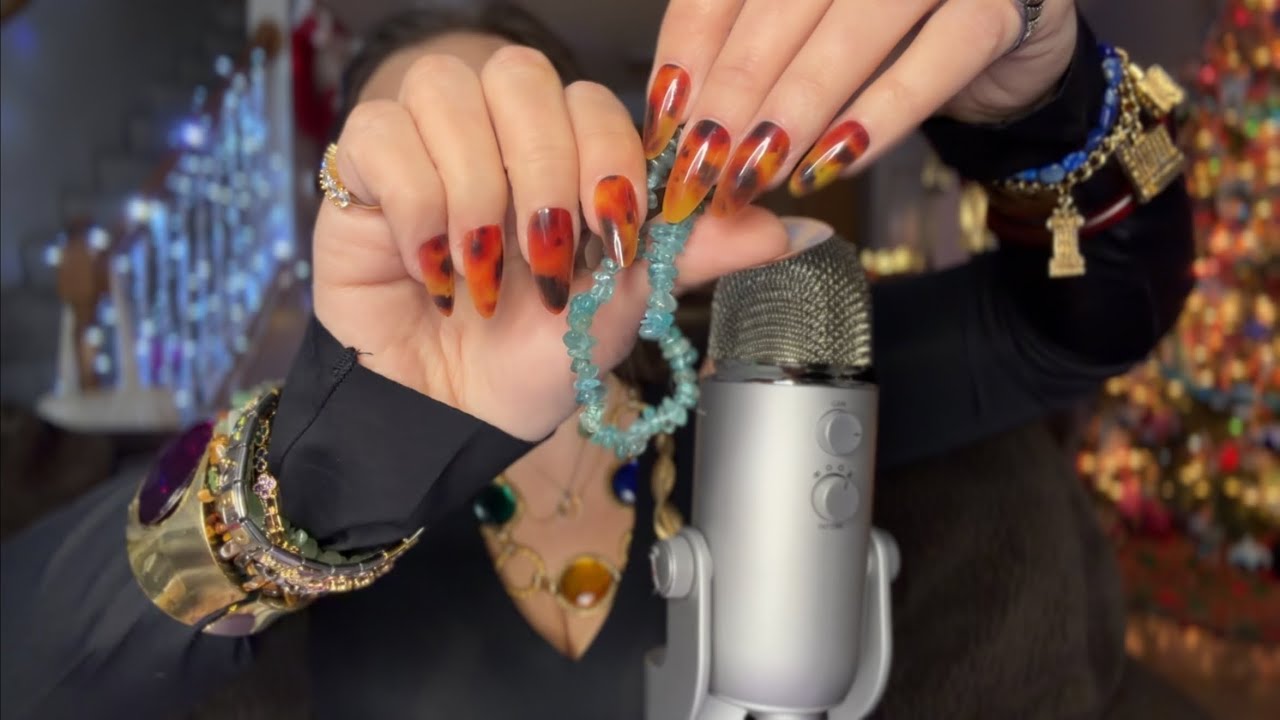 asmr/ huge haul of crystal bracelets 💎 ✨ (so many tingly sounds + over explaining crystals)