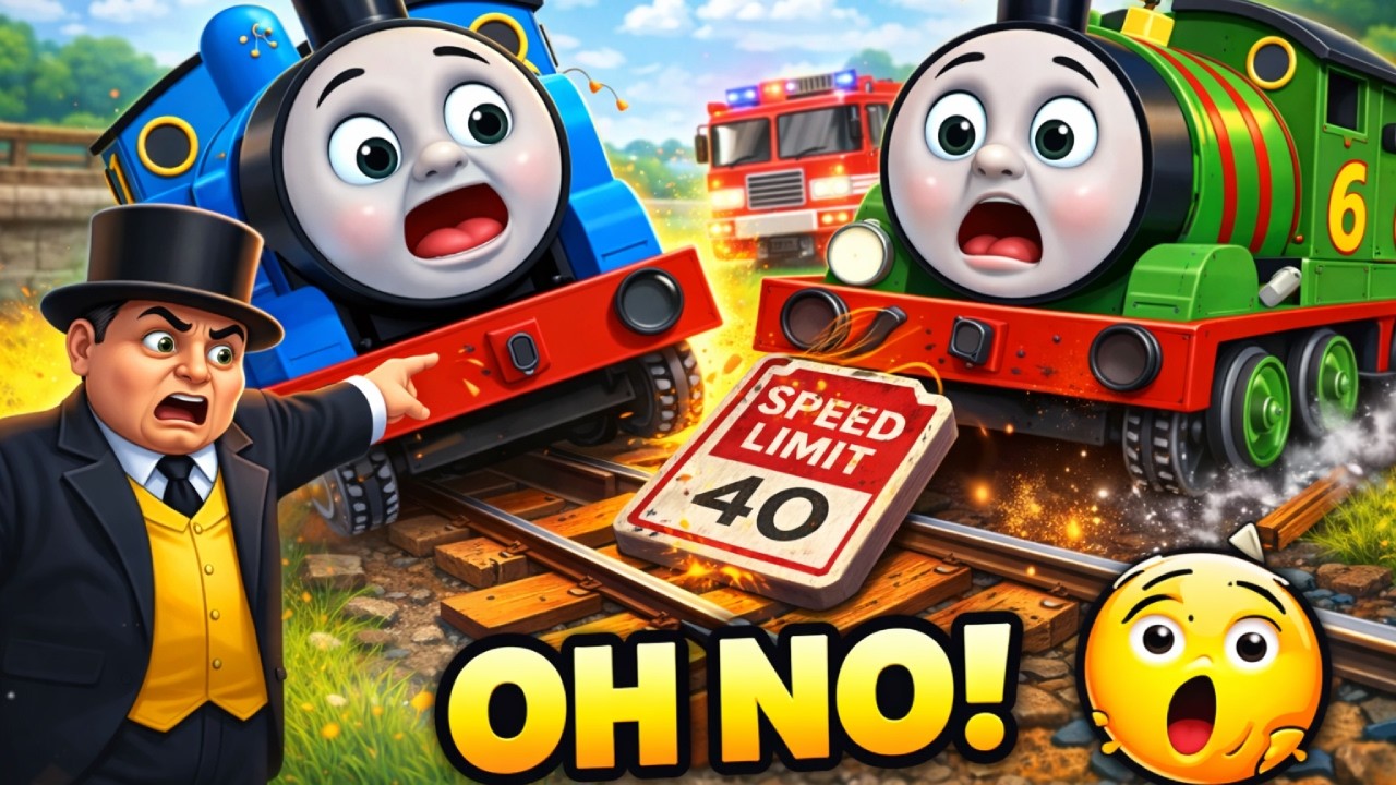 Accidents Happen! Thomas & Friends Train Crash & Percy's Farm Delivery