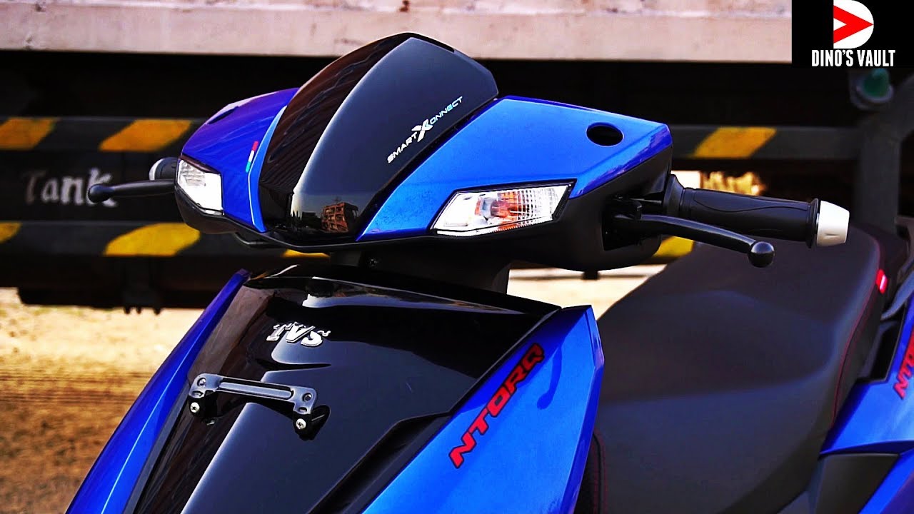 TVS Ntorq 125 New Metallic Blue, Gray, Matte White Walkaround #ScooterFest