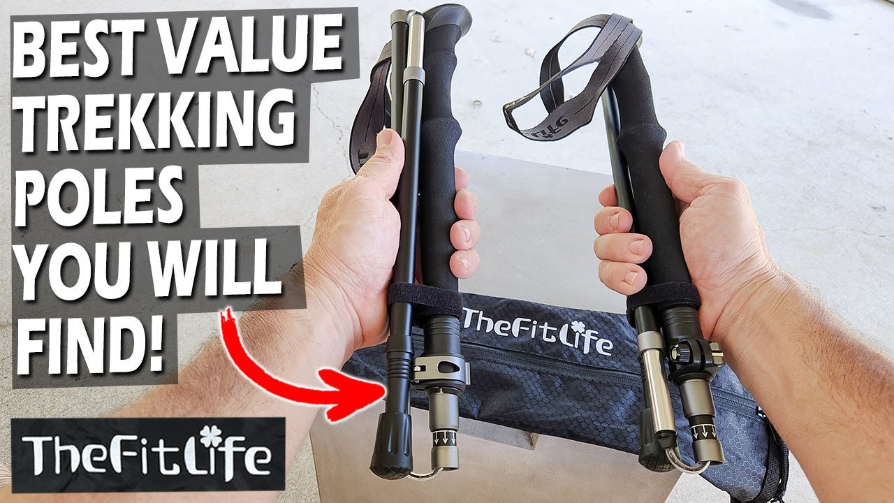 BEST Budget Trekking Poles? TheFitLife Collapsible Hiking Poles Review (268g only!)