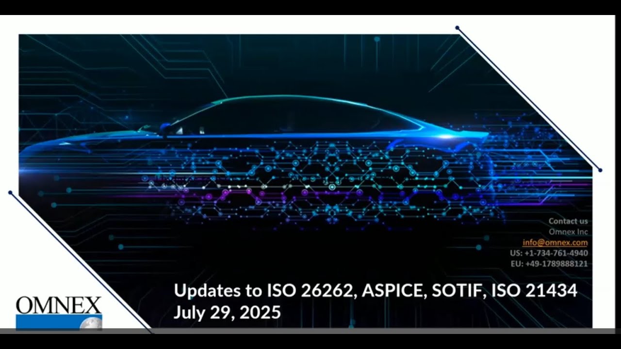 Updates to ASPICE, Functional Safety, SOTIF & Product Cybersecurity