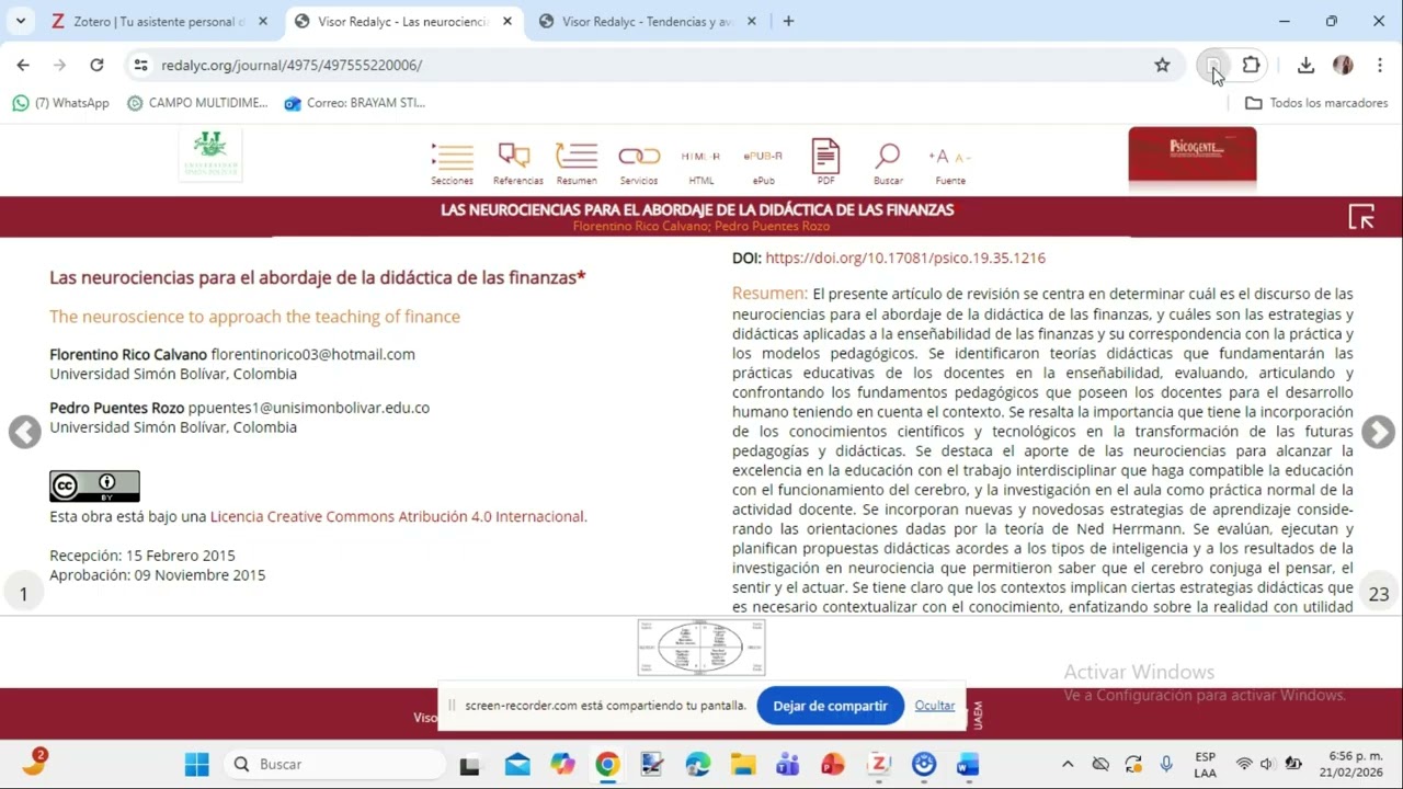 UTILIZACION HERRAMIENTA ZOTERO