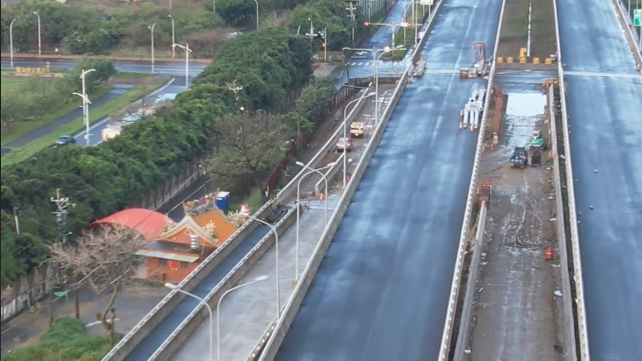 2026.03.02  淡江大橋工程  各區最新進度概況 空拍直播
