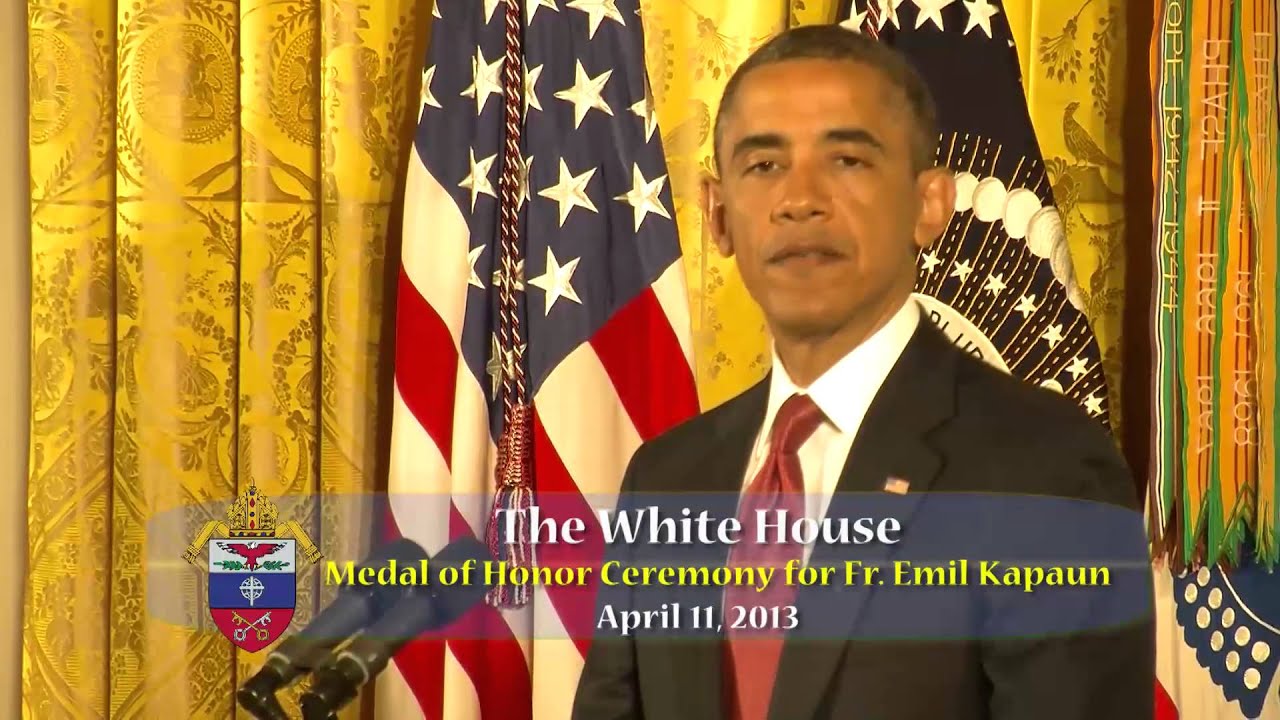 Medal of Honor presented to Father Emil J. Kapaun