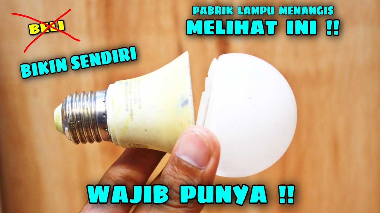 CARA TERMUDAH MEMBUAT LAMPU EMERGENCY SENDIRI !!
